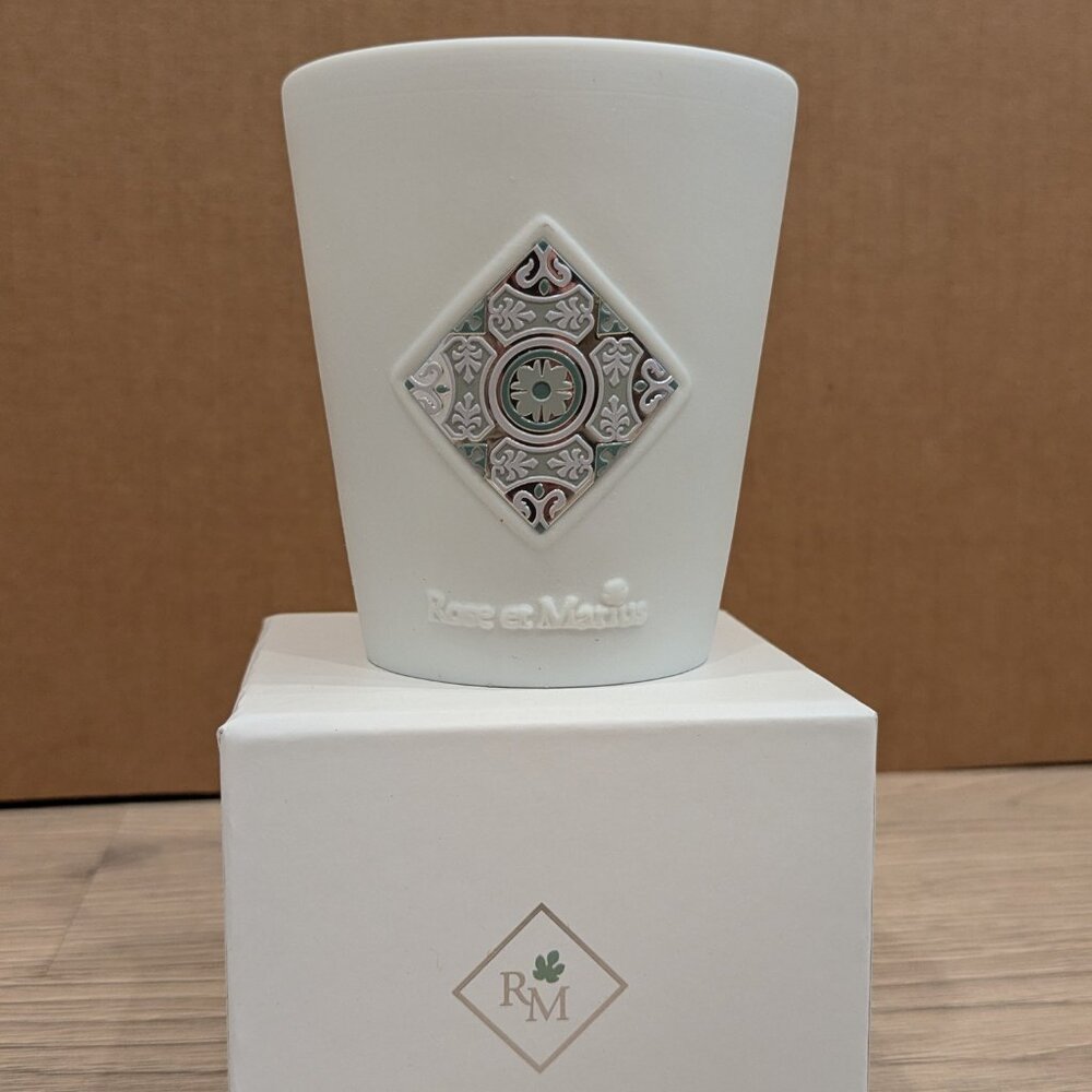 Rose et Marius Fig Tree Luxury Scented Candle Porcelain Vessel 200g France